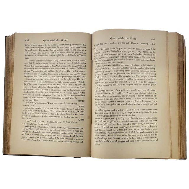 Gone With the Wind Margaret Mitchell 1938 Hardcover Vintage Macmillan Copy Cloth Cover For Sale - Image 4 of 11