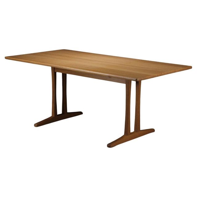 1960s Fully Shaker Dining Table in Oak by Borge Mogensen for FDB Mobler, 1960s For Sale - Image 5 of 5