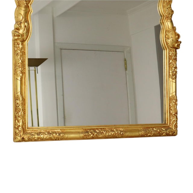 Large Rococo Style Mirror in Golden Wood For Sale - Image 18 of 18