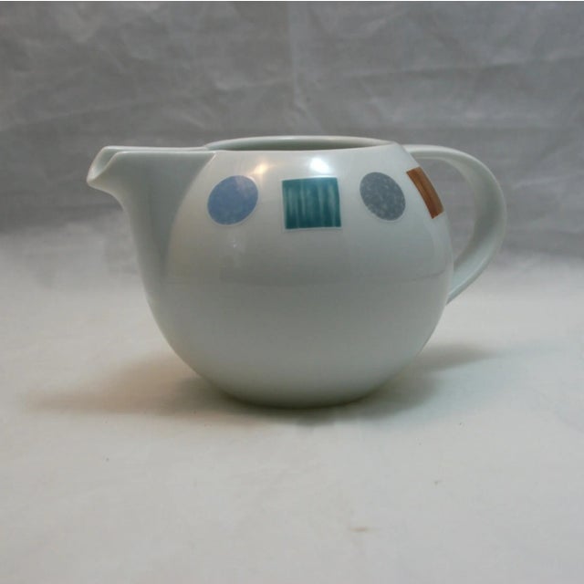 Modern 1980s Vintage Christopher Stuart Modernist Creamer Color Lane Pattern Y0114 For Sale - Image 3 of 9