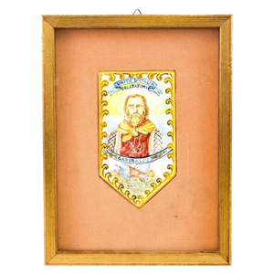 Late-19th Century Garibaldi at Calatafimi Decorative Majolica
