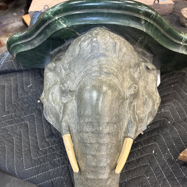 Late 20th Century Delightful Elephant Wall Bracket For Sale - Image 5 of 12