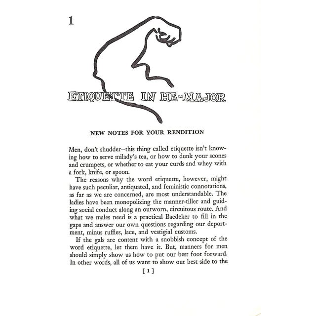 Paper "He-Manners: Young Man's Book of Etiquette" 1955 Loeb, Robert H. Jr For Sale - Image 7 of 8