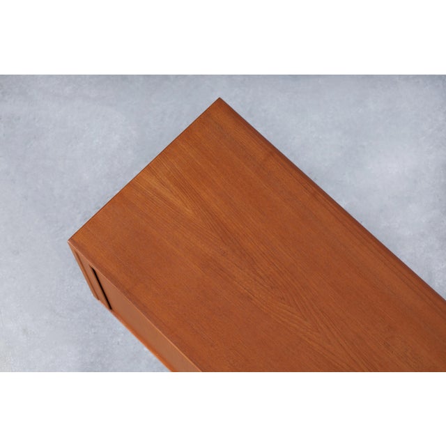 1950s Danish Modern Teak Tambour Door Credenza by Arne Vodder for Sibast Mobler For Sale - Image 12 of 12
