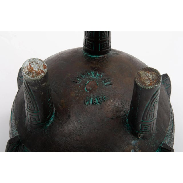 Getz Bros. 1960s Chinese Shang Dynasty Legacy Line Ice Bucket Not James Mont For Sale - Image 11 of 13