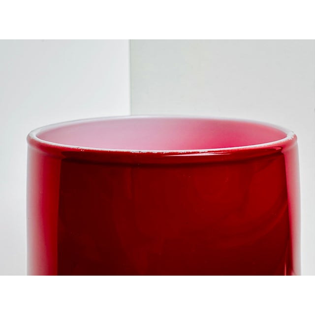 Mushroom Table Lamp in Red Murano Glass from La Luce Vetro Arte Muranese, Italy, 1970s For Sale - Image 4 of 15