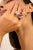 Panther Animal Statement Unisex Silver Ring With Chunky Zircon- Size 8 For Sale - Image 4 of 11