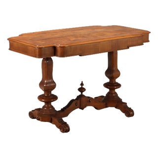 Umbertino Walnut Coffee Table, 1800s For Sale