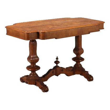 Umbertino Walnut Coffee Table, 1800s For Sale