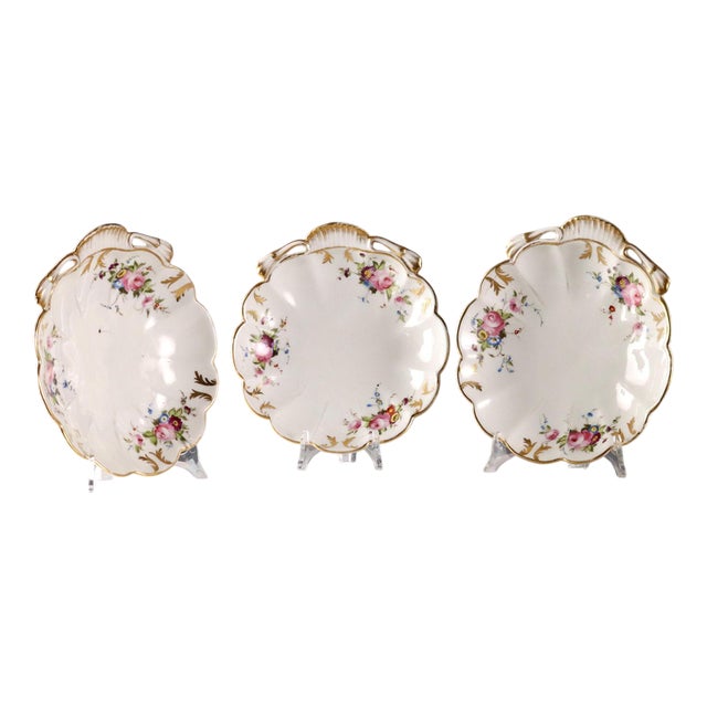 Porcelain Saucers, Set of 3 For Sale