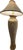 A striking and substantial 1980s Postmodern floor lamp capturing the sculptural glamour of the Hollywood Regency and Palm...