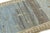 Contemporary 3x7 Modern Hand-Knotted Gabbeh Wool Rug - Blue & Slate Grey Minimalist Tribal For Sale - Image 3 of 8