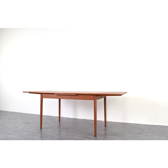 Mid-Century Danish Teak Extendable Dining Table, 1960s For Sale - Image 9 of 16