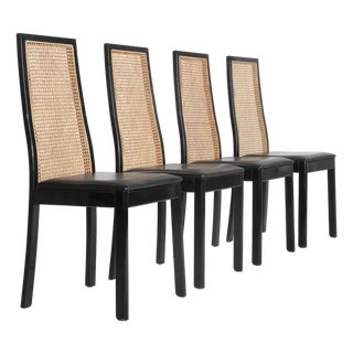 Mod. 840 Chairs by Tito Agnoli for Montina, 1970s, Set of 4 For Sale