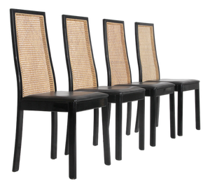 Mod. 840 Chairs by Tito Agnoli for Montina, 1970s, Set of 4