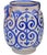 One-of-a-kind antique Moroccan ceramic decorative vase with handles meticulously handcrafted and glazed in an ornate...