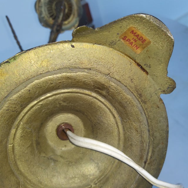 Mid 20th Century French Style 5 Light Candelabra Lamp For Sale - Image 10 of 18