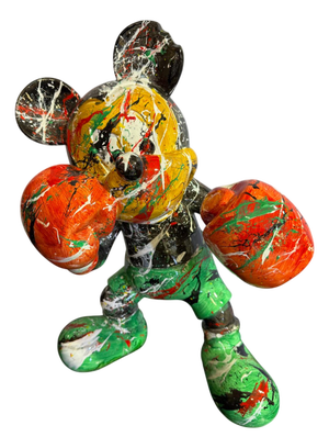 Silvio Formichetti, Boxing Mickey Mouse, 21st Century, Epoxy Resin
