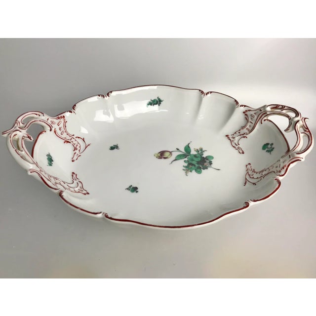 Early 20th Century Hand-Painted Porcelain Rococo Revival Nymphenburg Dessert Set- 19 Pieces For Sale - Image 9 of 13