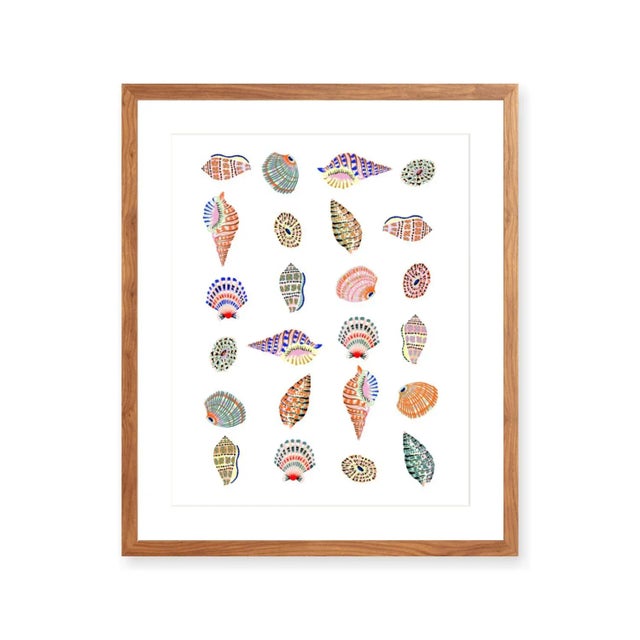 Contemporary "Beach House Shells" Contemporary Giclee Print by Sarah Gordon - 18 X 24 For Sale - Image 3 of 4