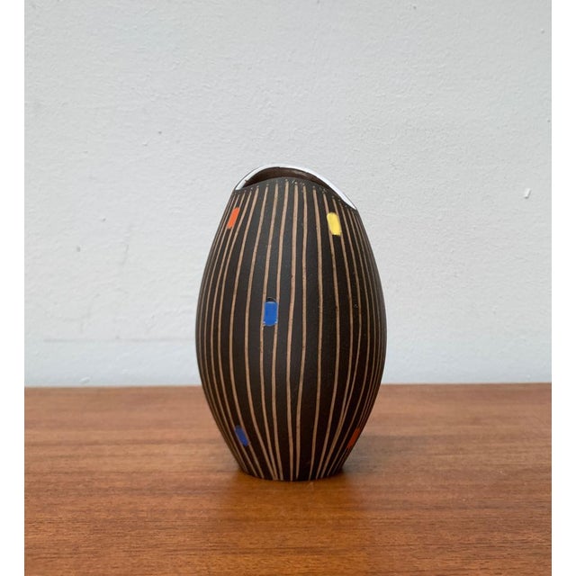 Mid-Century West German Pottery WGP Fischmaul Vase from Steuler, 1960s For Sale - Image 12 of 17