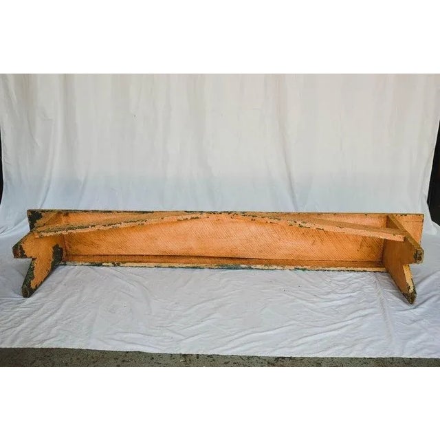 Rustic Painted Bench For Sale - Image 10 of 12