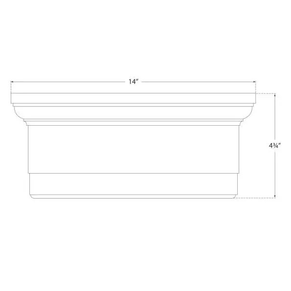 Visual Comfort Visual Comfort Signature Siena Large Flush Mount in Polished Nickel with White Glass For Sale - Image 4 of 4
