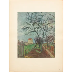 1947 After M. Vlaminck "The Garden", First Edition Period Parisian Offset Lithograph