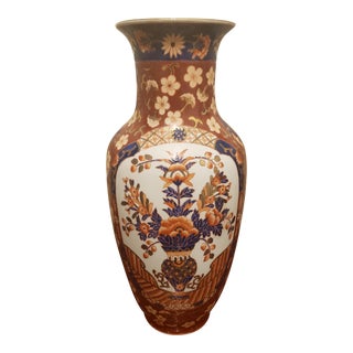 1940s Hand Painted Cloisonné Enamel Macanese Vase For Sale