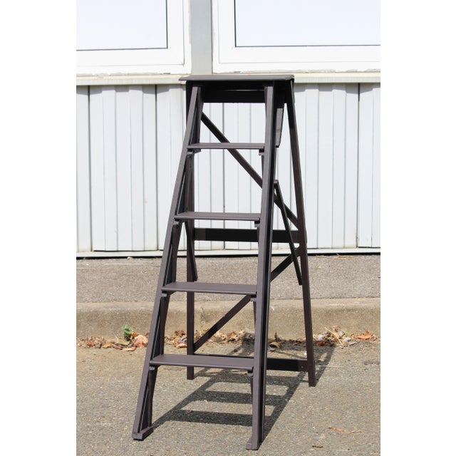 Vintage Foldable Wood Ladder, 1950s For Sale - Image 17 of 17