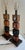 Mid-Century Modern Stacked Geometric Wooden Cube Table Lamps - Pair For Sale - Image 6 of 12