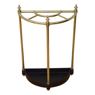 Antique Demi Lune Umbrella Stand, 1890s For Sale