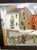 Vintage Old World Outdoor Market Scene Painting, Framed For Sale - Image 4 of 5