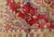 Textile Antique Turkish Oushak Medallion Rug in Red, Lime Green, Gray & Light Blue For Sale - Image 7 of 11