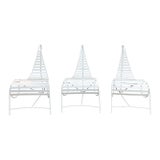 1980s Set of Three Chairs in the Style of “Spine” Chairs by André Dubreuil For Sale