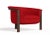 Modern Agnes Armchair in Walnut and Red Wool Fabric by Javier Gomez For Sale - Image 4 of 8