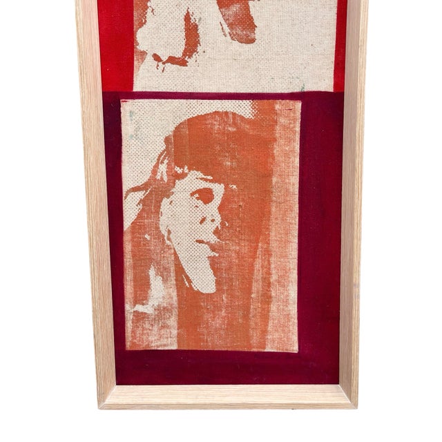 Andy Warhol Vintage Warhol-Style Screenprint on Canvas For Sale - Image 4 of 7