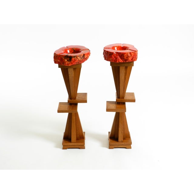 Mid-Century Modern Mid-Century Modern Standing Ashtrays, 1950s, Set of 2 For Sale - Image 3 of 18