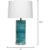 Coastal Coastal Style Turquoise Glass Casey Table Lamp For Sale - Image 3 of 3