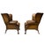 Early 20th Century Pair of Leather Wing Back Tufted Chairs on Ball & Claw Feet, English, Ca. 1920. For Sale - Image 5 of 7
