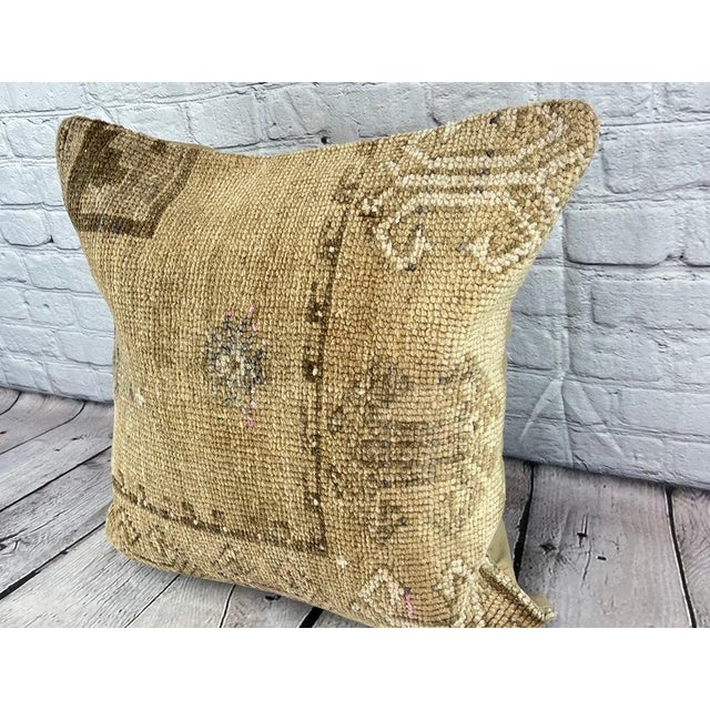 Vintage Pillow Case Turkish Rug Pillow Decorative Rug Pillow Dry cleaning only. PILLOW INSERT IS NOT INCLUDED