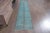 Turkish 1970 Vintage Handwoven Turquoise Turkish Runner For Sale - Image 3 of 10
