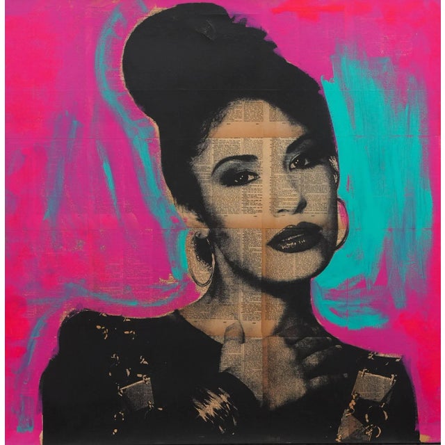 Figurative Selena Painting by Dane Shue For Sale - Image 3 of 3