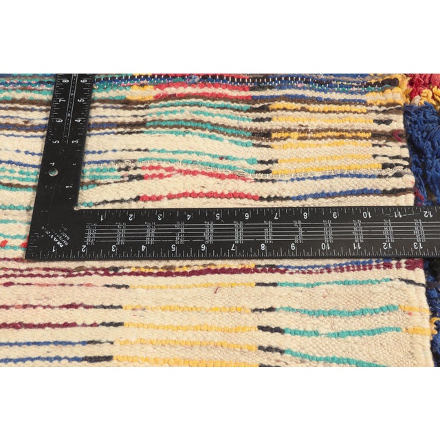 Textile Vintage Azilal Moroccan Rug, 04'04 X 07'10 For Sale - Image 7 of 10