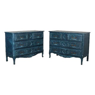 Painted Commodes, 1930s, Set of 2 For Sale