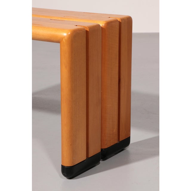 Italian Beechwood Benches, 1960, Set of 2 For Sale - Image 10 of 13