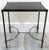 Metal Vintage Rectangular Bronze and Black Granite Top 18" Tall Drink Table For Sale - Image 7 of 18