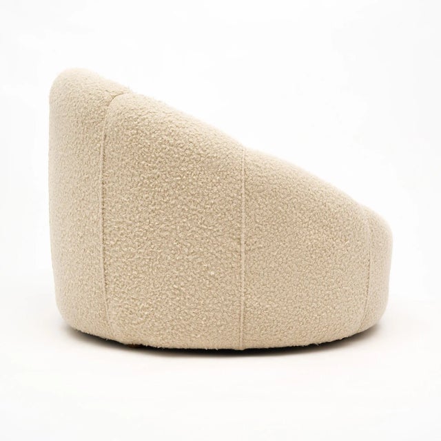 2020s Round Modernist Style Pair of Armchairs For Sale - Image 5 of 10