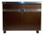 Pierre Cardin / Willy Rizzo / Milo Baughman Bar Cabinet on Castors For Sale