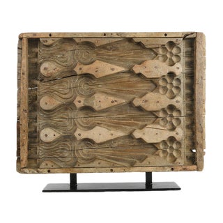 Wooden Wall Printing Plate, 1950s For Sale